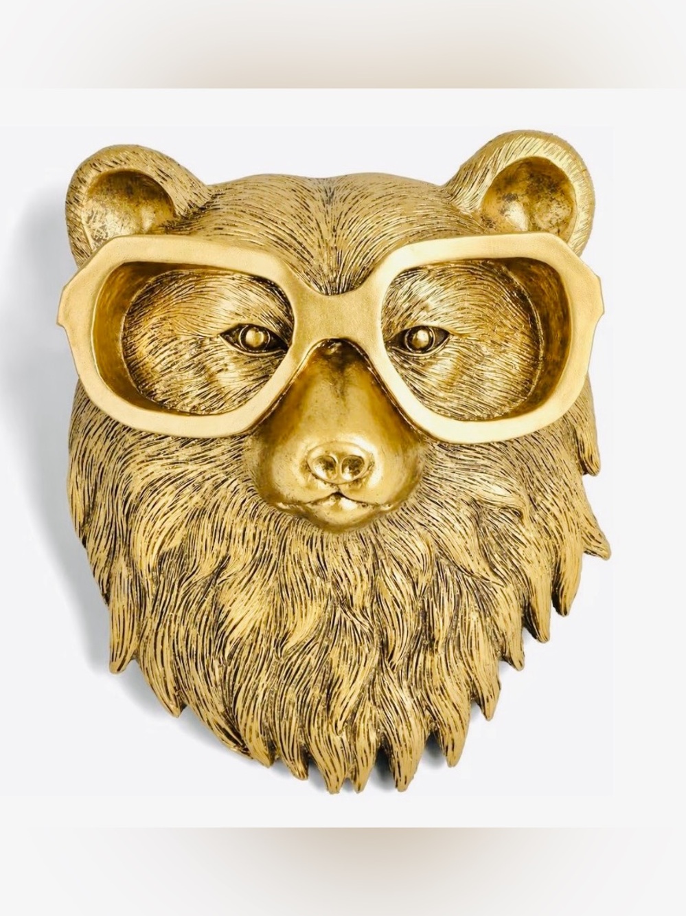 Gold Animal Head Wall Decor Wall Sculpture Home